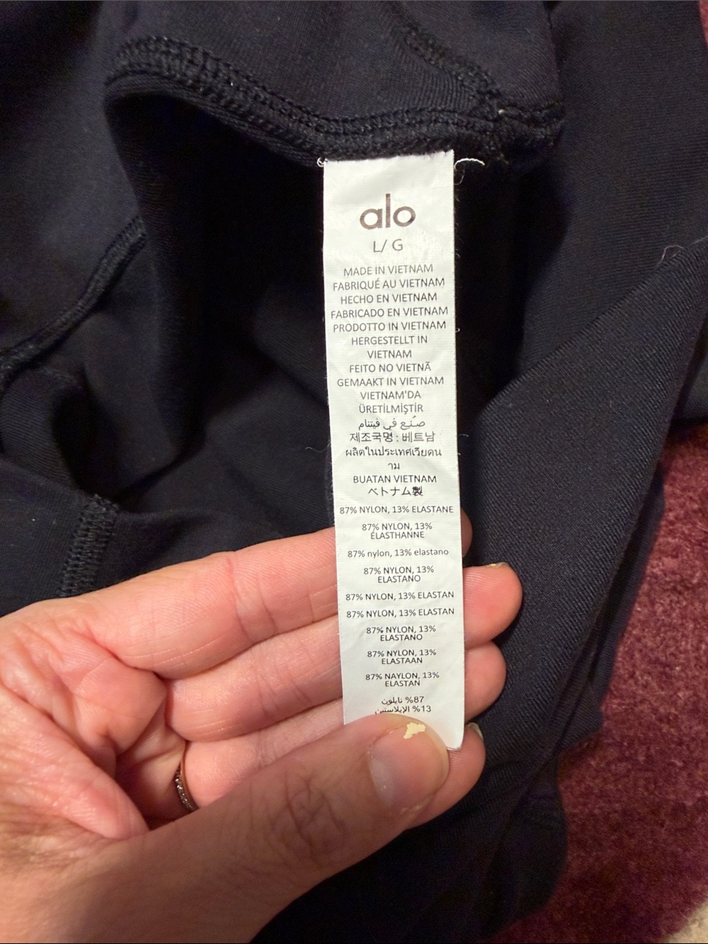 Alo Yoga Airbrush High-Waist 7/8 Bootcut Legging Size L - Picture 6 of 13
